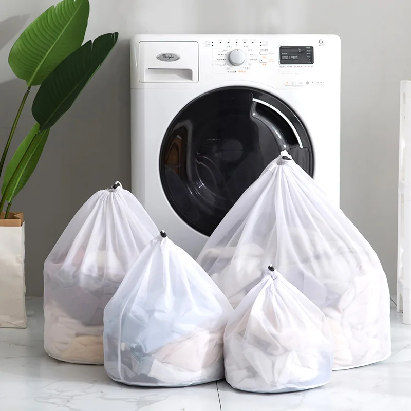 Mesh Laundry Bags Foldable Clothing Care Protection Net Filter Underwear Bra Socks Underwear Washing Machine Wash Bags 3 Sizes s m l size washing laundry bag socks underwear washing machine clothesclothing care foldable net filter underwear bra protection