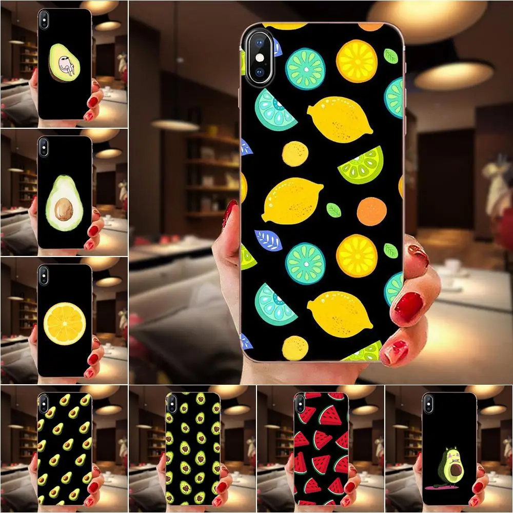 Авокадо Фрукты персик Мягкий ТПУ протектор экрана для Samsung Galaxy A51 A71 A81 A90 5G A91 A01 S11