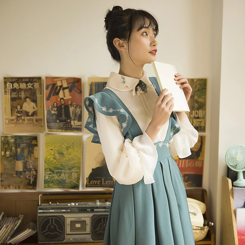 

Милая юбка принцессы в стиле "Лолита", винтажная юбка средней длины с бахромой и оригинальными лепестками с высокой талией, весна-осень HJS041