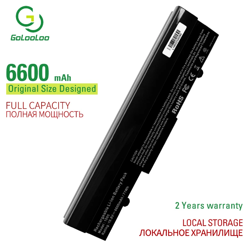 

Golooloo 9 cell laptop battery for Asus Eee PC 1001 1001H 1001P 1005 1101 70-OA1B1B2100 90-OA001B9000 AL31-1005 AL32-1005