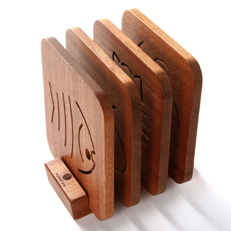 YUSOTAN изоляционный коврик для горшка из цельного дерева кухонный бытовой анти