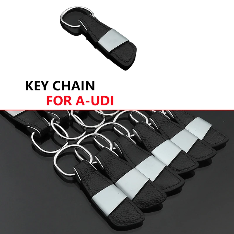 Автомобильные аксессуары кожаный брелок для ключей Audi B5 B6 B7 B8 A3 A4 A4L A5 A6 A6L C5 C6 RS4 RS5 Q3