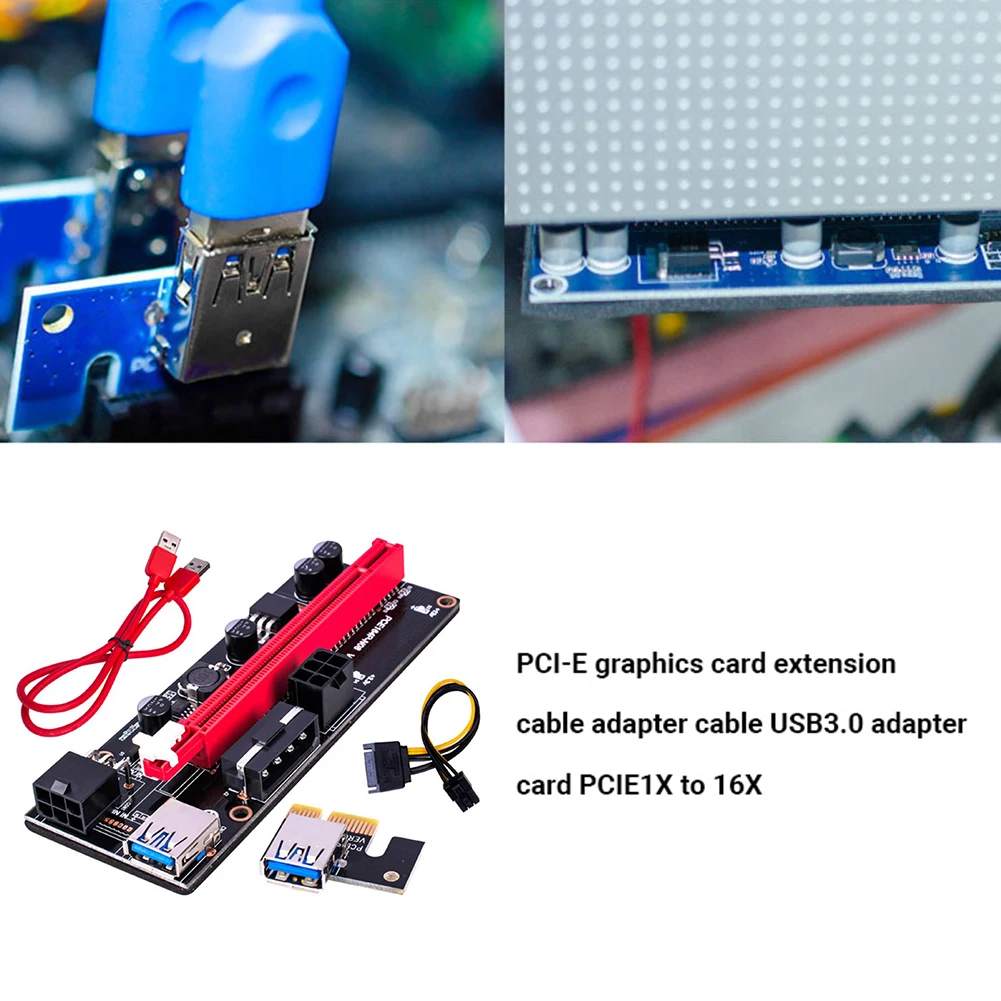райзер карта ver009s pci e 30 см 60 см 100 см usb 30 к