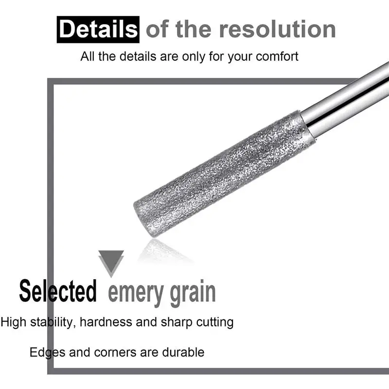 Точилка для бензопилы цилиндрическая с алмазным покрытием 4 0/4 8/5 5 мм шт |