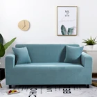 Бархатный Чехол для дивана, однотонный секционный чехол для дивана в гостиную, эластичный чехол для дивана, домашний декор, чехлы для дивана, серебристый