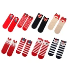 Рождественские носки, повседневные зимние рождественские носки, хлопковые носки с изображением оленя Давида, милые носки со снежинками, рождественский подарок, 2021