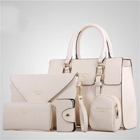 women fashion 5 pieceset handbag purse set classic messenger bag imitation leather shoulder bag 6 colors ladies pu bag