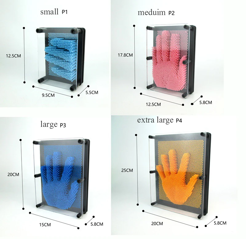 

3D Variety Needle Painting Creative Handprint Gift Clone Hand Model Toy Needle carving creative Stereo Painting Toys