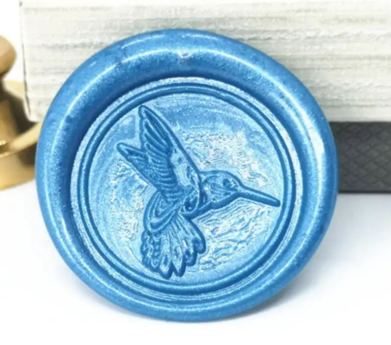 Штамп для печати воска Колибри Свадебное приглашение набор воском на заказ ложка