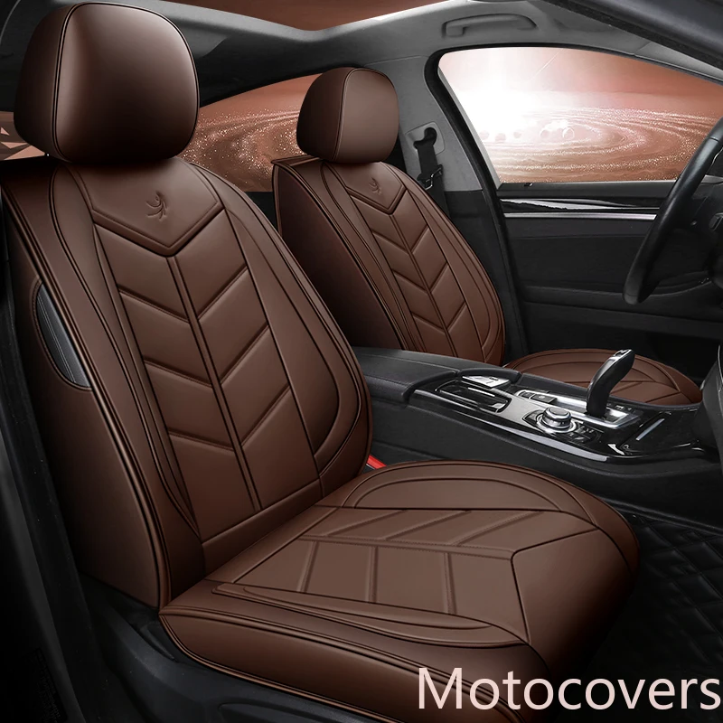 

Motocovers новые чехлы для сидений автомобиля седан прочный кожаный Универсальный пять сидений комплект для 5 местный P26501-2