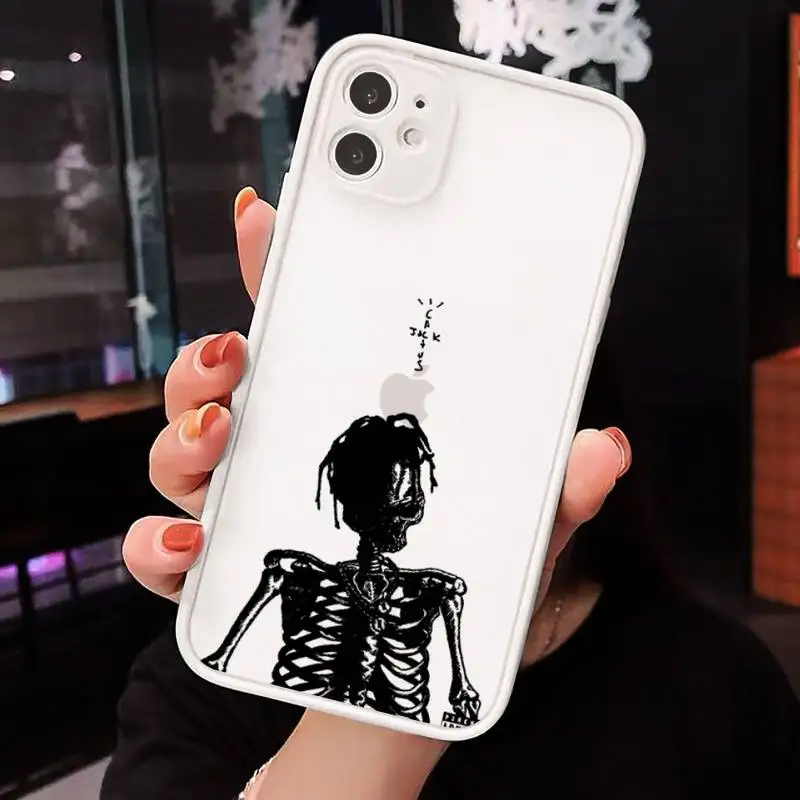 

Jackboys Travis Scott fashion design pattern Phone Cases matte transparent For iphone 7 8 11 12 plus mini x xs xr pro max cover