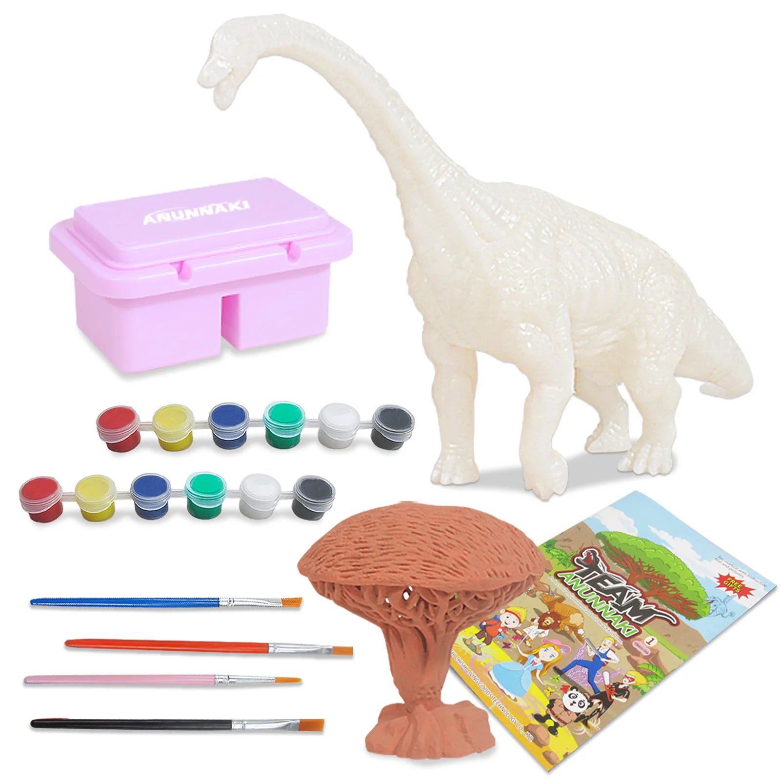 

Brachiosaurus Coloring Children Dinosaur Painting Kit Kids Educational Painting Art Craft Set Gift L5