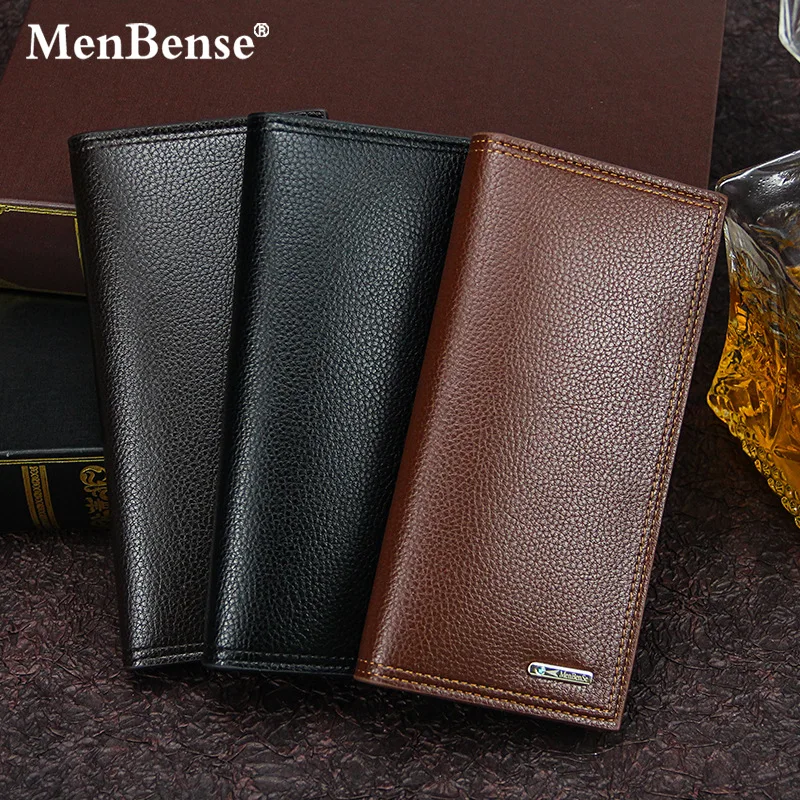 Vintage MenBense Men's Long Wallets Pu Leather Letter Print Hasp Money Bag Card Holder Coin Change Pocket Walets Clutch Handbag