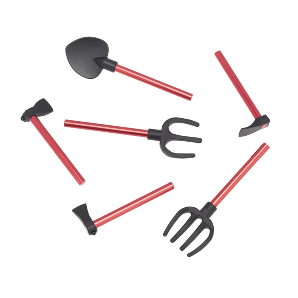 

6pcs/set High Simulation Axe Hoe Decoration Kits for 1/10 SCX10 D90 RC Crawler Car Upgrade Parts
