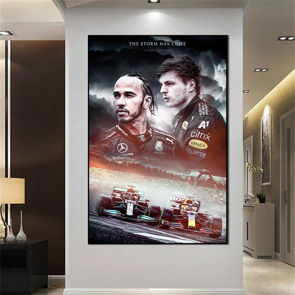 

F1 Formula The Storm Is Come Mclaren World Champion Poster Poster Decoration Art Decor Painting Bar Room Wall Canvas