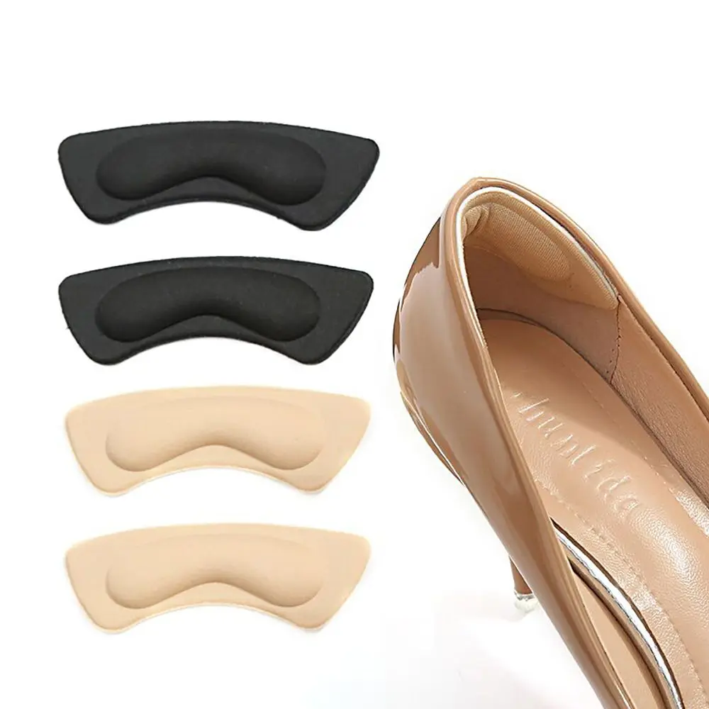 

3 Pairs/set High Heel Shoes Back Heel Foam Pads Insoles Feet Stick Pain Relief Invisible Cushion Insert Pads Foot Care Tool