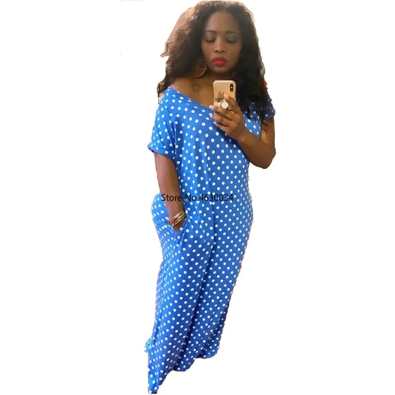 Женское летнее Полосатое Платье макси с открытыми плечами и коротким рукавом