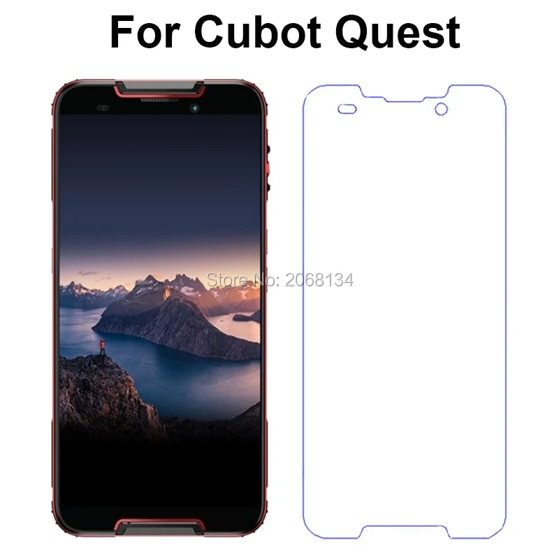 

2.5d 9h original front tempered glass for cubot quest 5.5" screen protector toughened protective glass film case cover guard