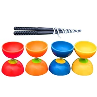 funny chinese yoyo 3 bearing diabolo set metal sticks bag educational toys for kids children adult elderly people toy gifts