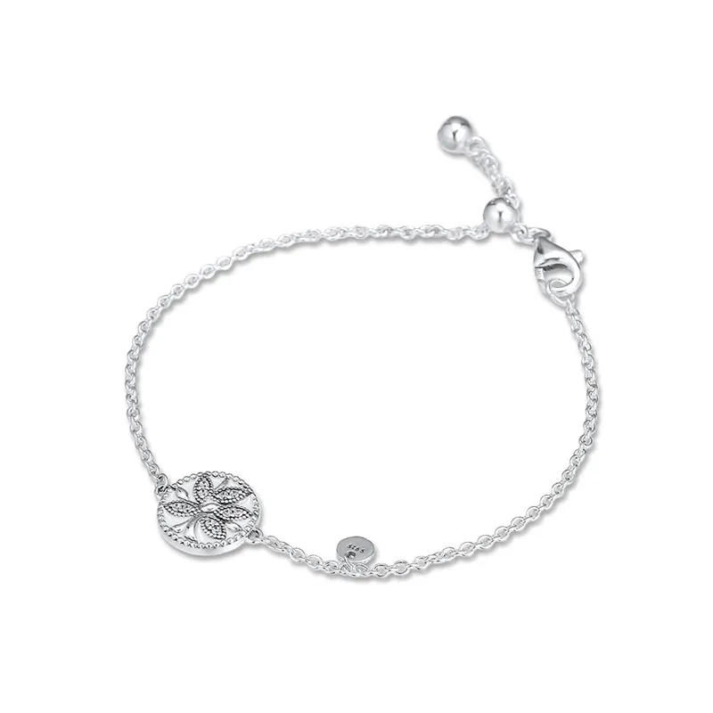 

Tree of Life Bracelet Jewelry Pave Stones 925 Sterling Silver Bracelets for Women & Men Fashion Crystal Chain Bracelets Jewelry
