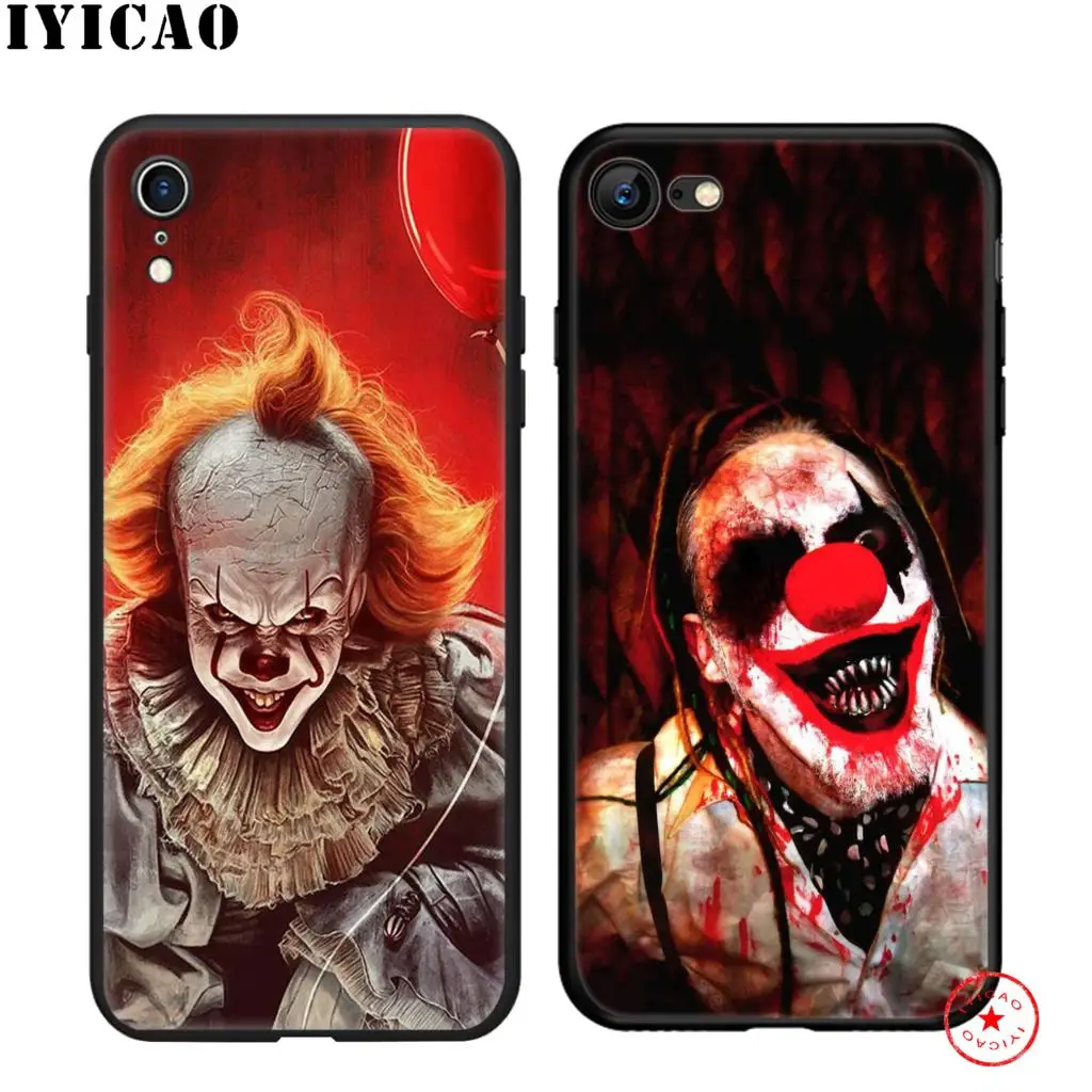 Мягкий Черный силиконовый чехол IYICAO IT Stephen King для iPhone 11 Pro Xr Xs Max X или 10 8 7 6 6S Plus 5 5S SE |