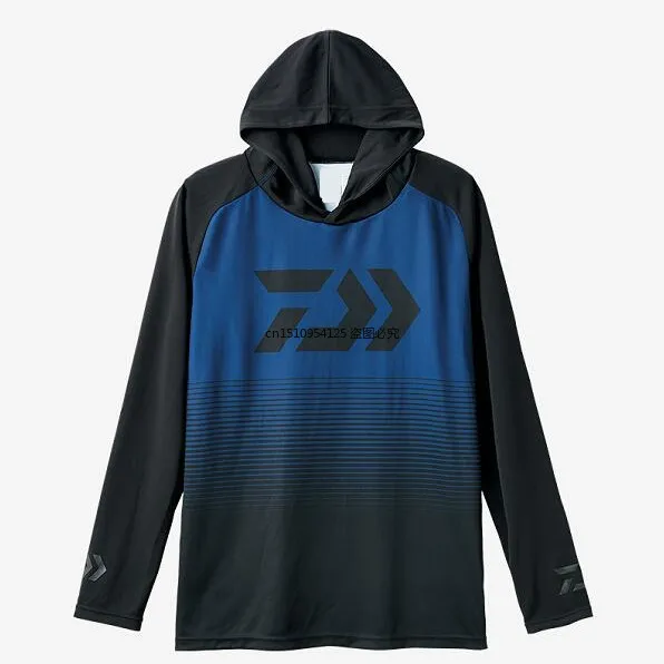 

2020 New Men Daiwa Fishing Clothing Uv Protection Moisture Wicking Breathable Long Sleeve Hooded Fishing Shirt Camisas Pesca