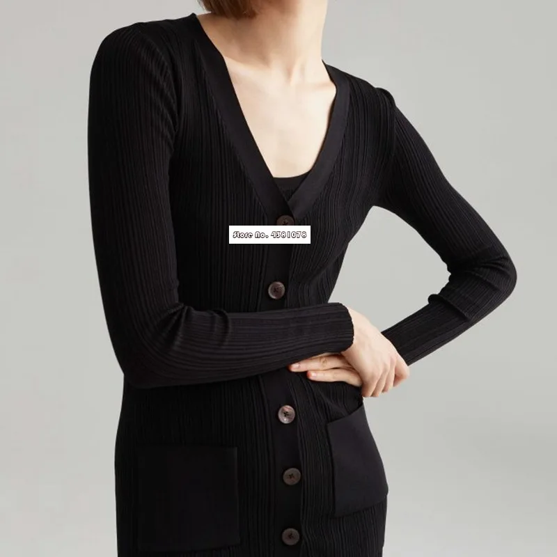 

Autumn Winter Women Sweater Spring 2020 Rayon Blend Knit Cardigan