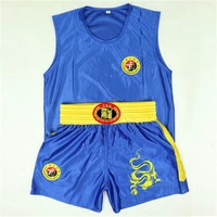 boy children jiu jitsu muay thai sanda mma boxing shorts dragon print uniform china wushu suit kid train boxing set clothes mens