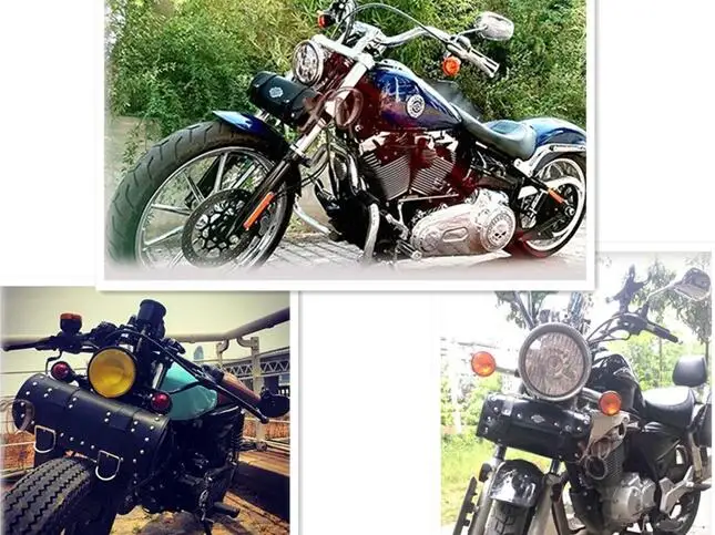 Черная сумка для инструментов вилка руль пряжки сумок VStar 400 650 Virago Xv Road Star Shadow Steed