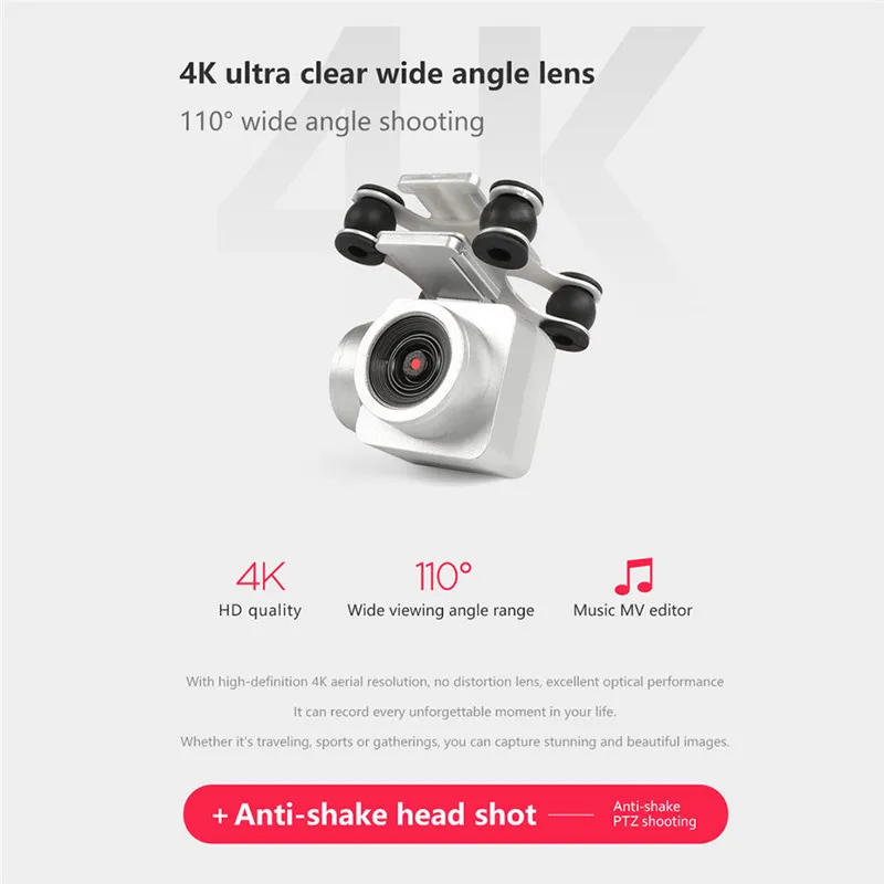 Дрон KY101D 4K RC вертолет с HD wifi FPV 16MP камера 2,4G 6 axis RC Квадрокоптеры дроны 20 минут долгий Летающий Дрон