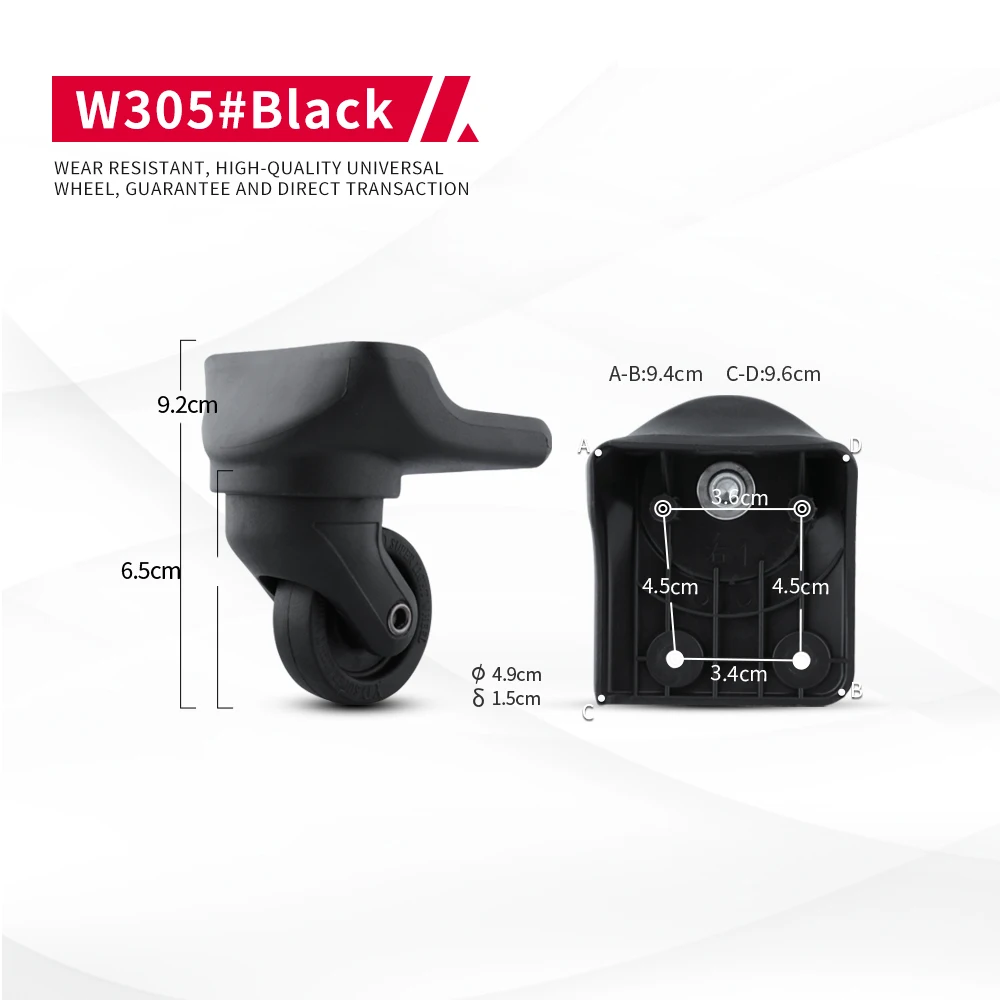 DILONG W305 Suitcases replace wheel trolley case accessories universal wheels repair with tools instead durable mute casters