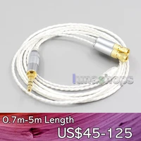 ln006642 hi res silver plated 7n occ earphone cable for hifiman he400 he5 he6 he300 he4 he500 he6