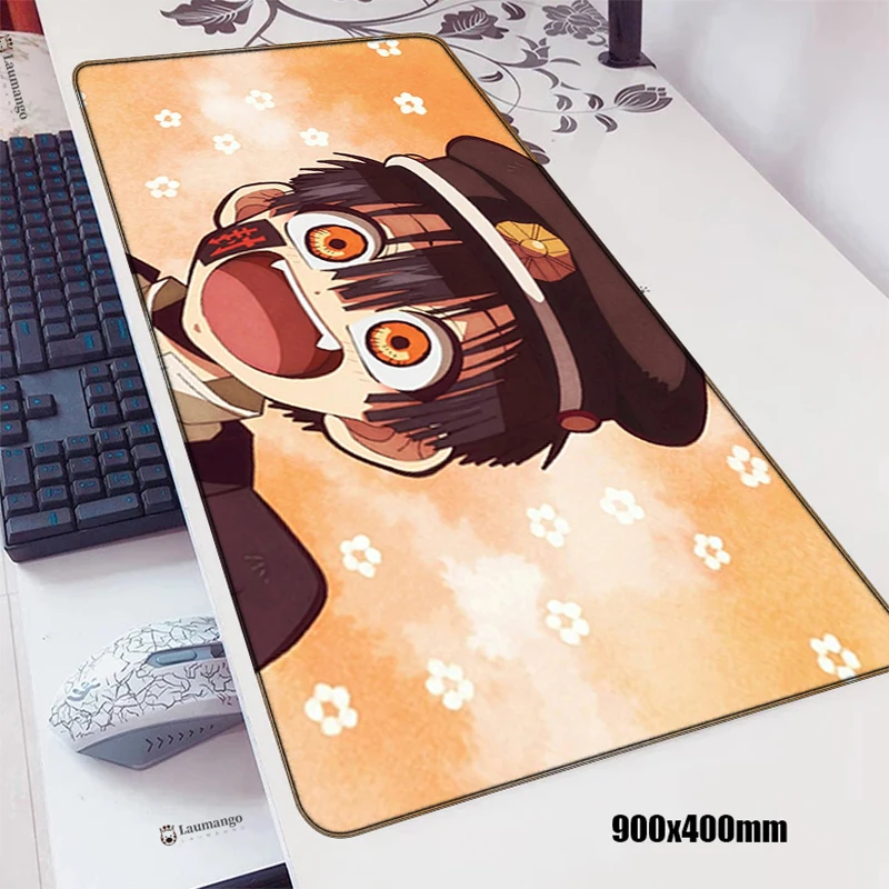 

Gaming Accessories Large Pad Mouse Rug Jibaku Shounen Hanako Kun Computer Desk Mousepad Company Pc Gamer Carpet Mausepad Mat Hot