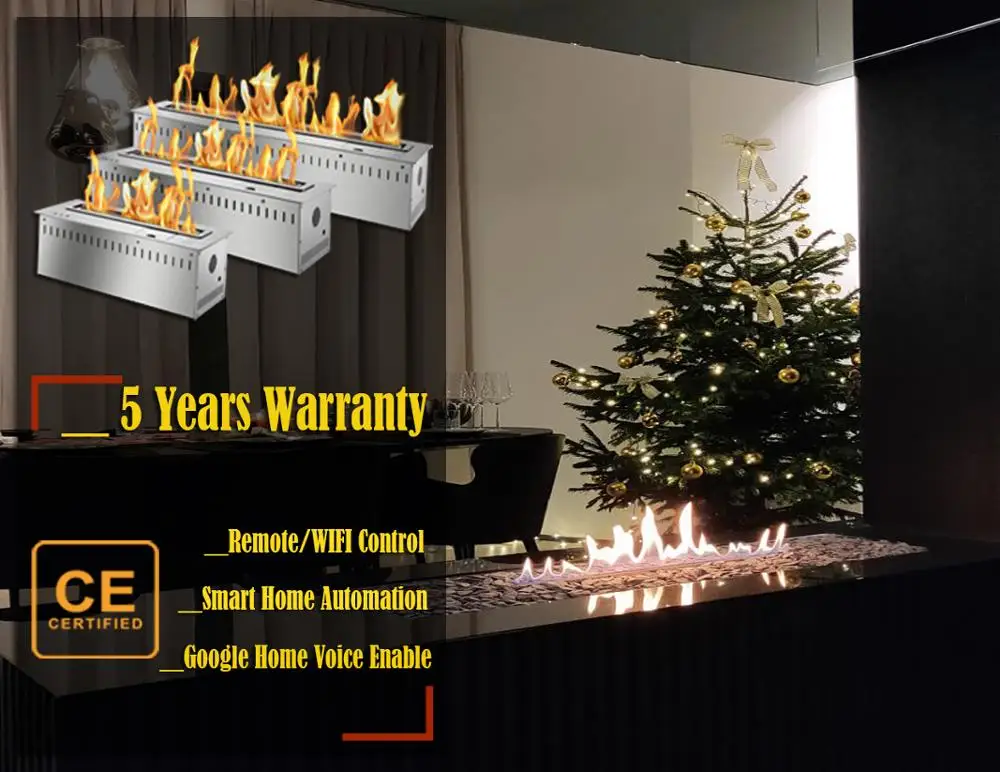 

Inno-Fire 18 inch smart bio ethanol fireplace alcohol burner heater