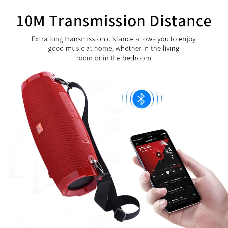 Беспроводная Bluetooth колонка Портативная высокой мощности звуковая панель для