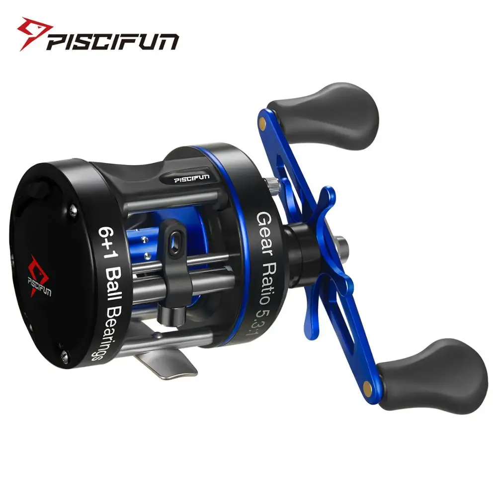 Piscifun Chaos XS Round Baitcasting Reel 5.3:1 Up To 9KG Metal Body Conventional Saltwater Fishing Reels for Catfish Musky Bass