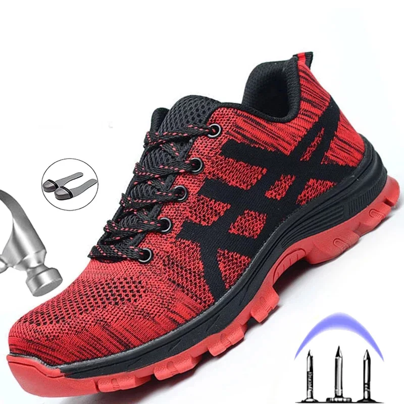 

Work Sneakers Men Indestructible Steel Toe Work Shoes Safety Boot Men Shoes Anti-puncture Working Shoes For Men 36-50