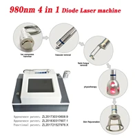 best 30w 4 in 1 980nm diode laser vessel removal machine to remove spider veins 980 vessels to remove nail fungus