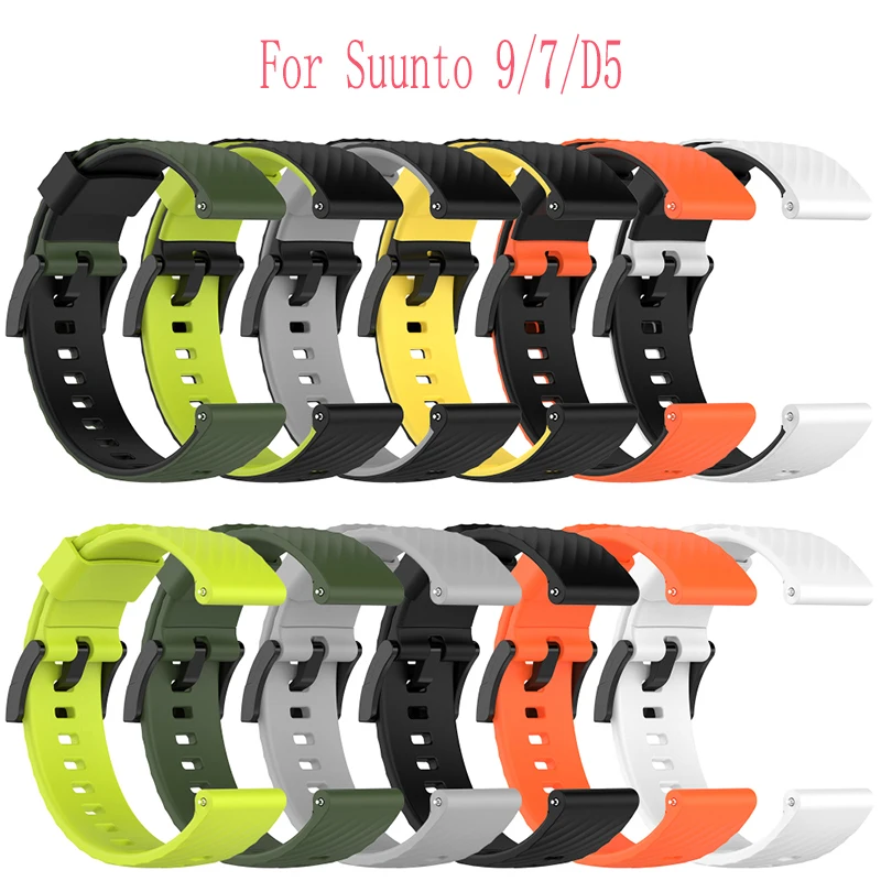 

Силиконовый ремешок для спортивных часов Suunto Spartan, сменный Браслет 24 мм для Suunto 9/9 Baro/suunto7/ D5