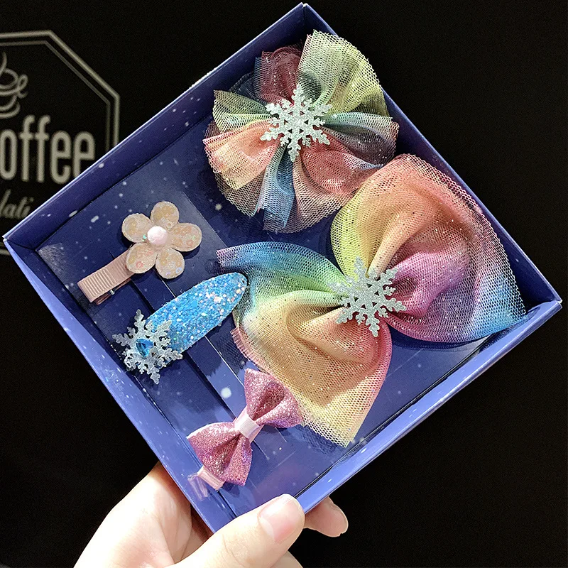 Детская шпилька принцесса эльза детские аксессуары для волос супер большой