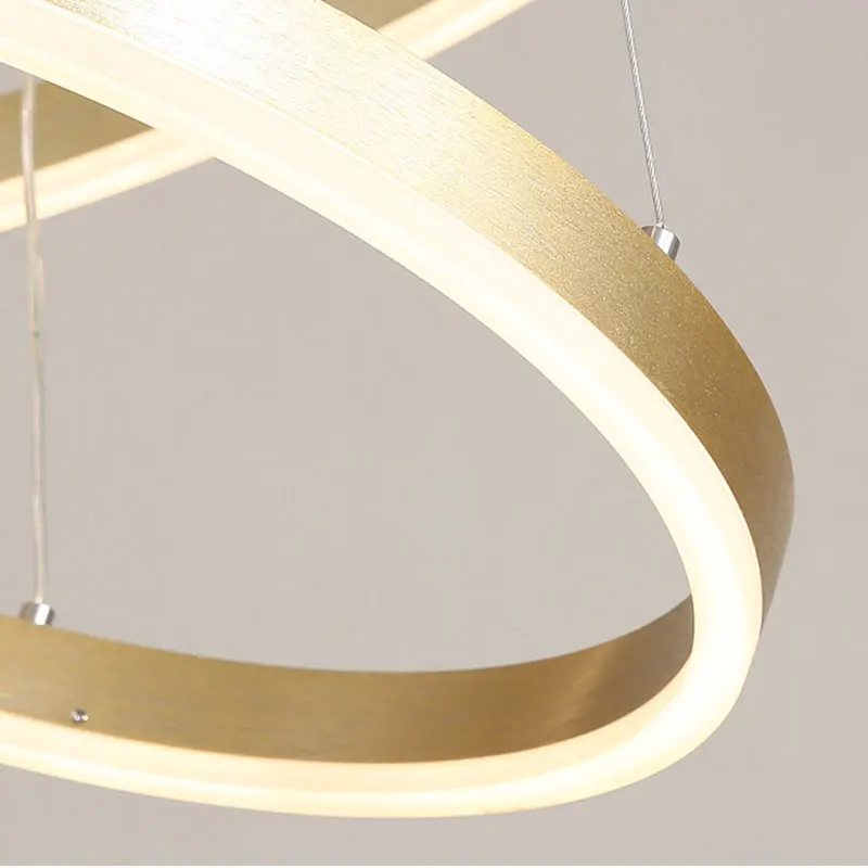 Fashion Modern Led Chandelier Circel Rings Ceiling Chandelier Lighting For Living room Dining room Hotel Lighting Fixtures Lamps
