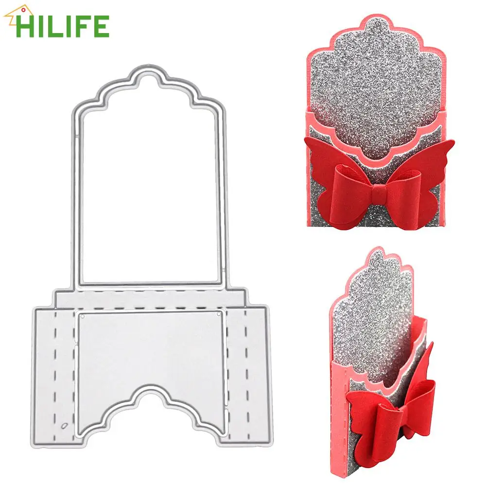 

Embossing Craft Dies Cut Birthday Gift Cut Stencils DIY Scrapbooking 3D Bookmark Pocket Metal Cutting Dies