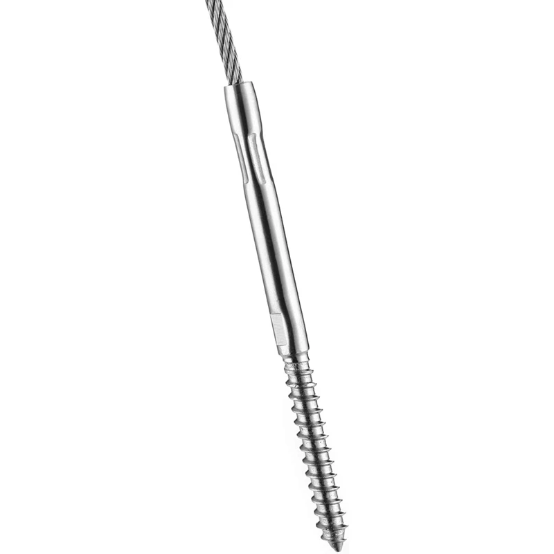 

Swage Screw Left and Right DIY Kit, Suitable for 1/8 Inch Cable Railing, T316 Stainless Steel Cable Railing Hardware(20)