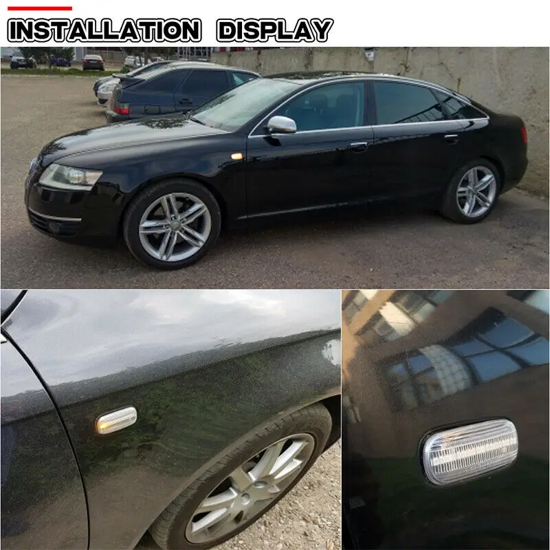 2 шт. абсолютно новый и высококачественный Динамический светодиодный прозрачный