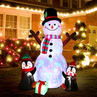 ourwarm 183cm christmas decorations upgraded snowman inflatable props inflatable toy indoor outdoor yard garden decorations