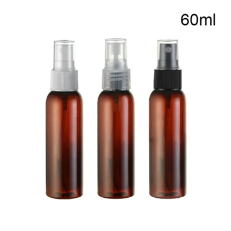 50 x 60ml Amber PET Perfume Bottle 60cc Plastic Brown Mist Spray 2OZ Fragrance | Красота и здоровье