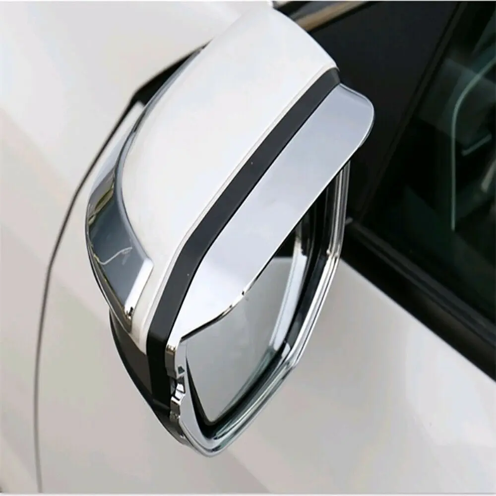 

For Honda Civic 2016 2017 2018 Chrome Side Rearview Mirror Rain Visor Rain Guard