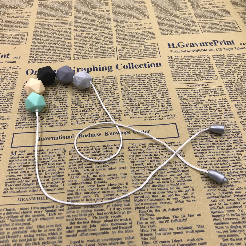 Мятное Силиконовое ожерелье для прорезывания зубов мам-Отличные детские