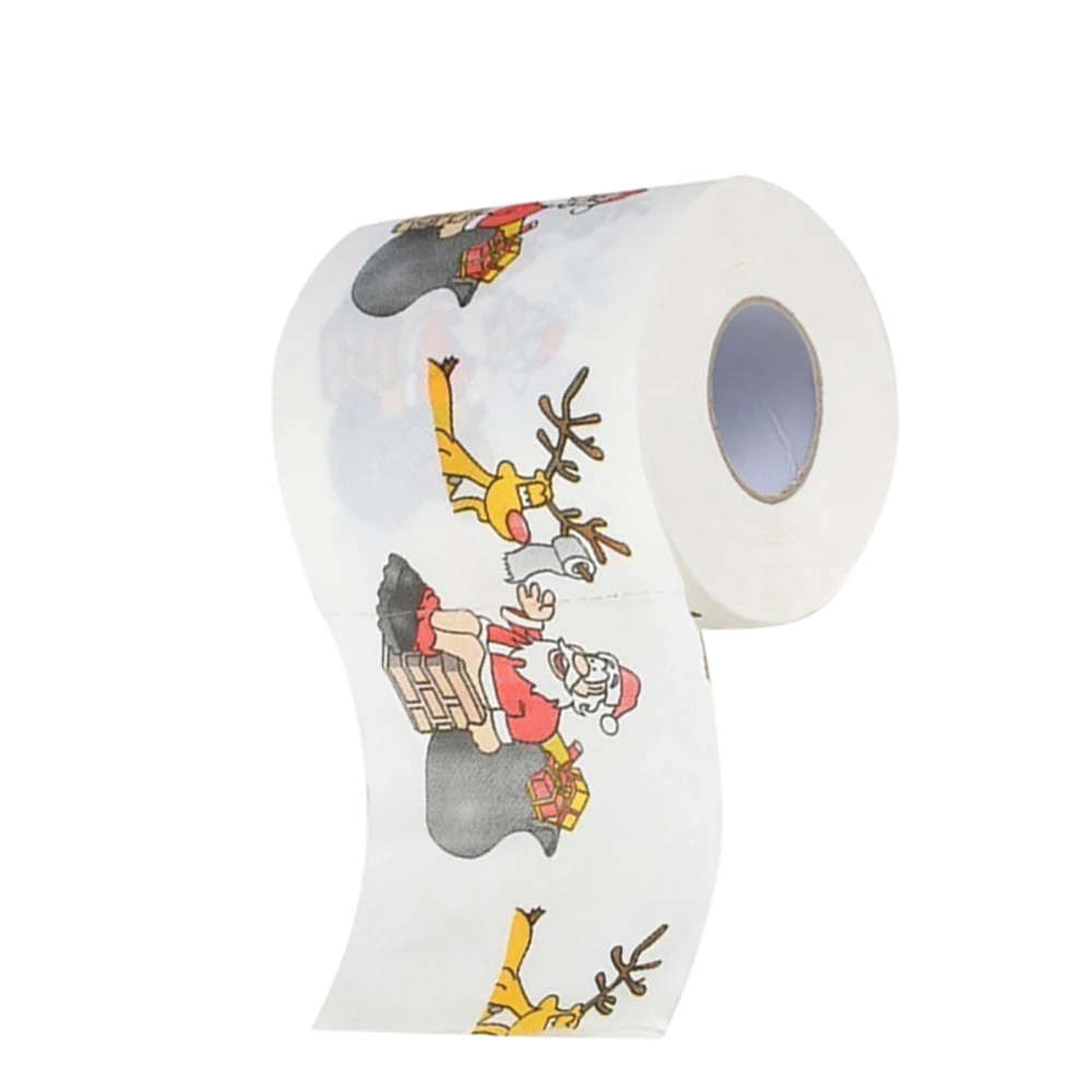 Рождественский туалетный рулон бумаги для дома Санта Клауса рождественские