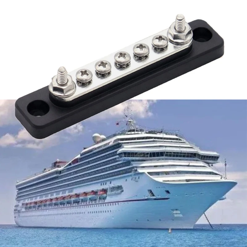

BusBar with Cover Terminal Bus Bar 100 A BusBar Block with Cover Power Distribution Terminal Block Used for Yacht